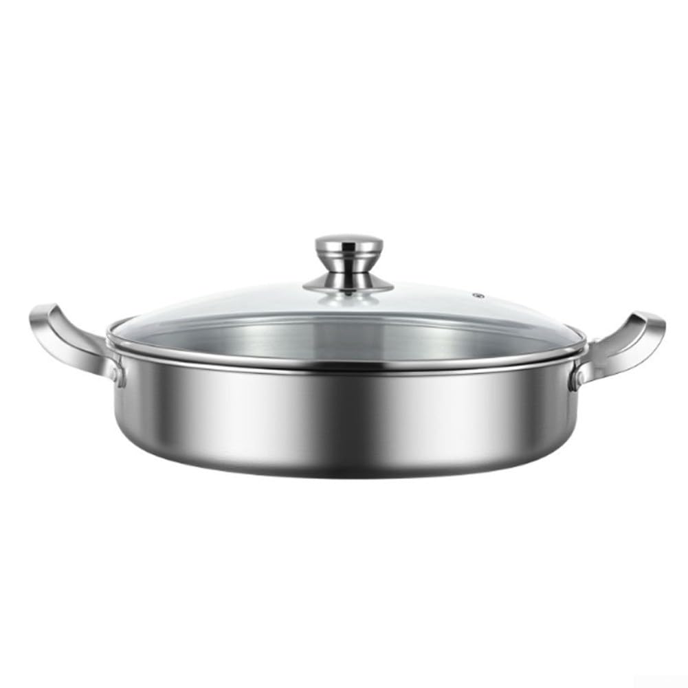 Padella Fritta Acciaio 316 Piatto 28cm Antiaderente Padella Fritta(B)
