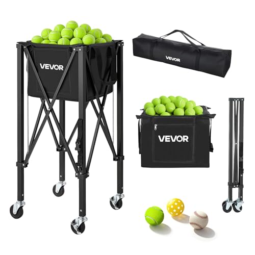 Panier à balles de tennis à roulettes VEVOR chariot de rangement grande capacité