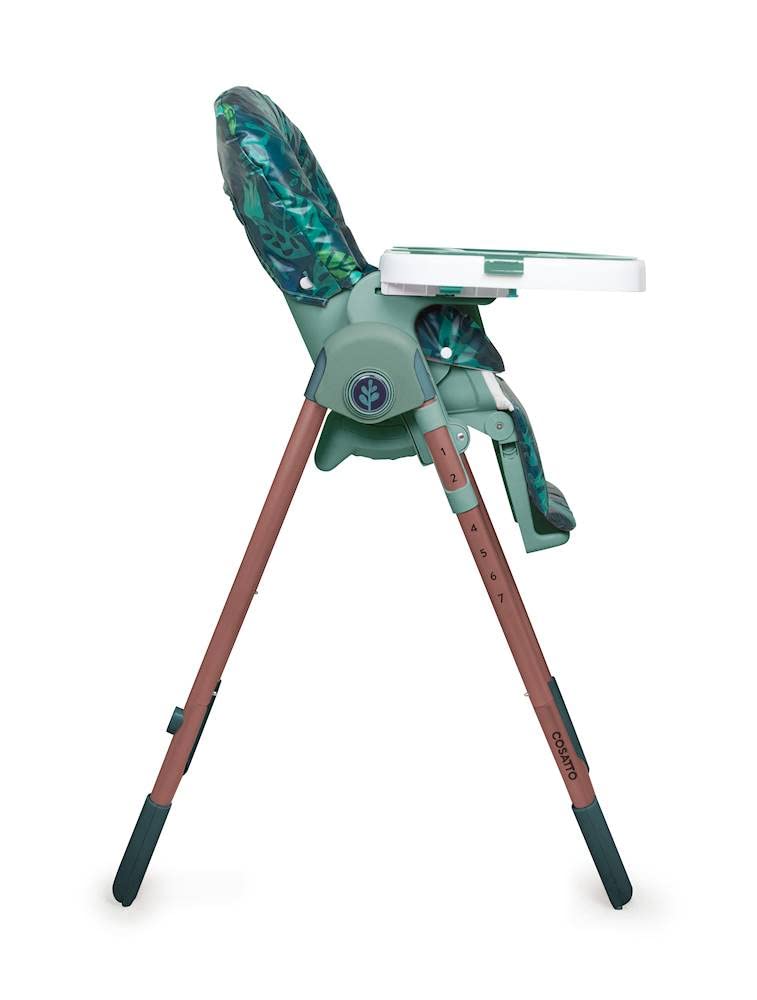 COSATTO Noodle 0+ Trona Bebé - 0 hasta 15 Kilos, Trona Portátil Bebé, Compacta, Regulable en Altura, Silla para Comer Bebé Plegable con 2 Bandejas Extraíbles Fácil de Limpiar, Trona Reclinable