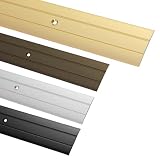 Gedotec Profilo di transizione da avvitare in alluminio ottone 200 cm | lunghezza 2 m larghezza 37 mm | 1 pezzo Guida di transizione per pavimenti - profilo per pavimenti in alluminio