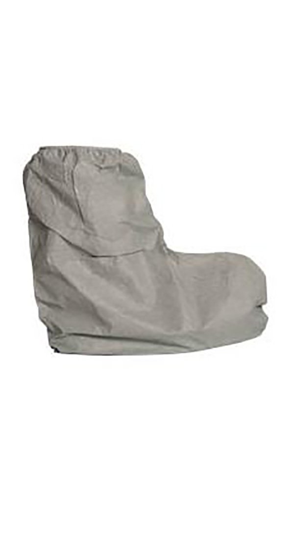 DuPont Tyvek 400 FC 18-Inch High Boot Cover with Skid-Resistant Sole and Serged Seams, Gray, One Size (Pack of 100)