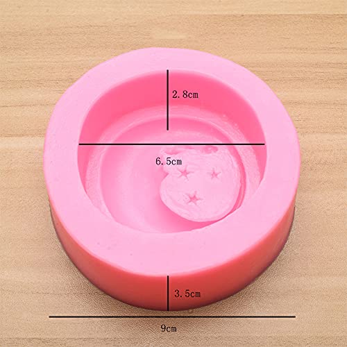 Cestony Moon Sleeping Baby And Star Silicone Soap Mold For Diy Soap Making Supplies #TOP1