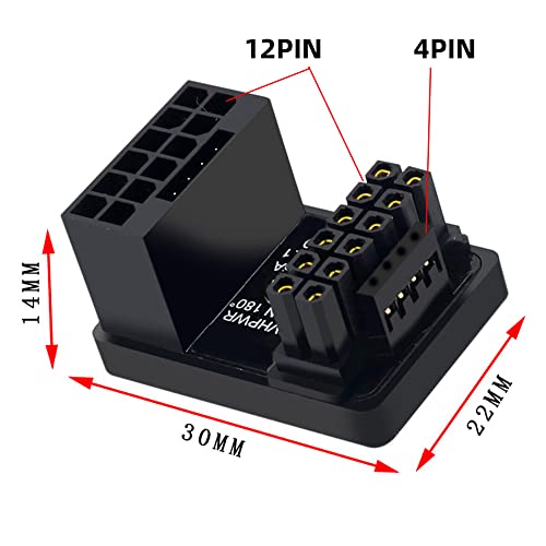 Adaptador modular de energía ATX3.0 12VHPWR PCI-E 5.0 macho a hembra 16 pines miniatura 2