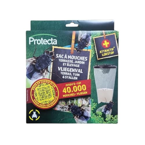 Protecta - Piège à Mouches jetable 3,5 L appâts Inclus