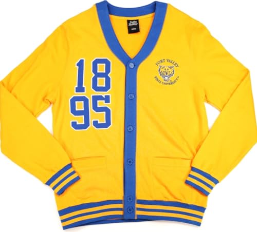 Big Boy Fort Valley State Wildcats S5 Mens Cardigan [Gold] - ID#67448-75-85-0-0