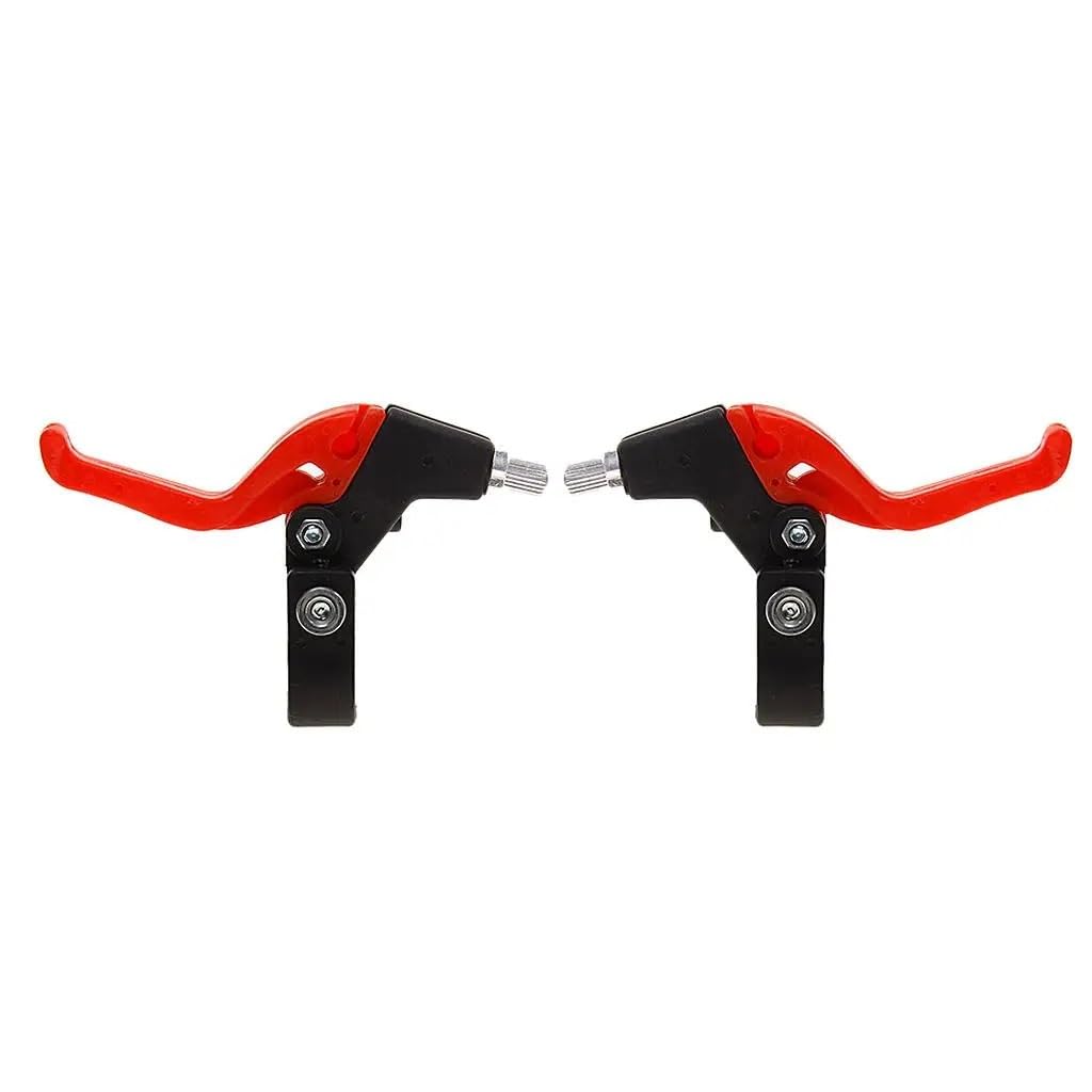 Oapncbvy Red 1 Pair Mountain Bike Shifter Brake Lever Kids Children Bike Brake Levers Bicycle Brake Handle Bicycles Rear Brake Drum Bike Rear Brake Drum(Red)