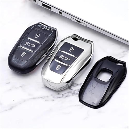 Coque de clé pour Citroën C4 C4L C6 C3-XR protection douce rose