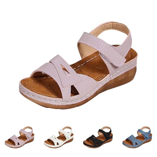 2025 Sandalias Deportivas Ortopédicas para Mujer Moda Plataforma Zapatos de Vestir Verano Comodos Transpirables Elegantes Fiesta Sandalia de Cuña Punta Abierta para Playa Trekking Caminar Senderismo