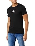 Calvin Klein Jeans Herren Monogram Logo Tee T-Shirt, Ck Black, S