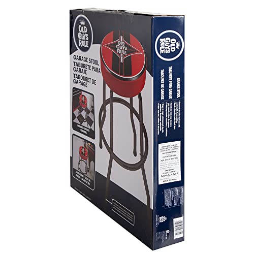 Plasticolor 004775R01 Old Guys Rule Logo Garage and Game Room Stool - Image 5