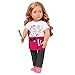 Our Generation BD31335Z - Bambola Sabrina 46 cm con grembiule, accessori per bambole e capelli marrone ondulati per acconciatura, giocattolo per bambini dai 3 anni in su - 45423 HCM Kinzel
