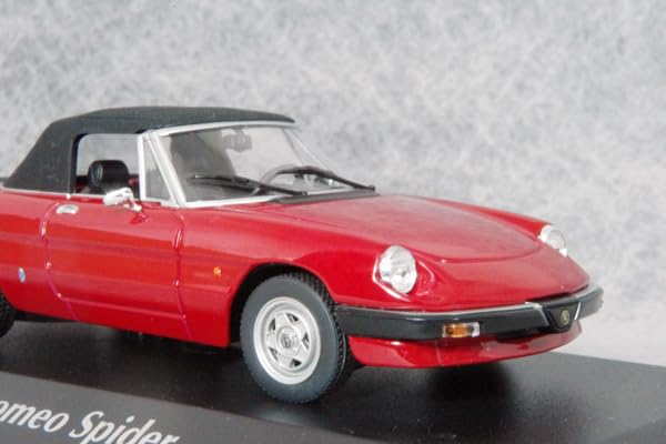 スーパーカー アルファロメオ スパイダー 1/18 レッド 当時物