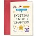 SuperShunhu New Chapter Greeting Card, Inspirational Congratulations Card for Graduation, Promotion, Retirement & New Beginnings, Good Luck Card