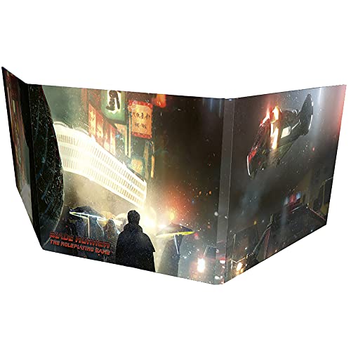 Free League Publishing Game Runner RPG Gamemaster Screen, Roleplaying Tabletop Accessory Expansion