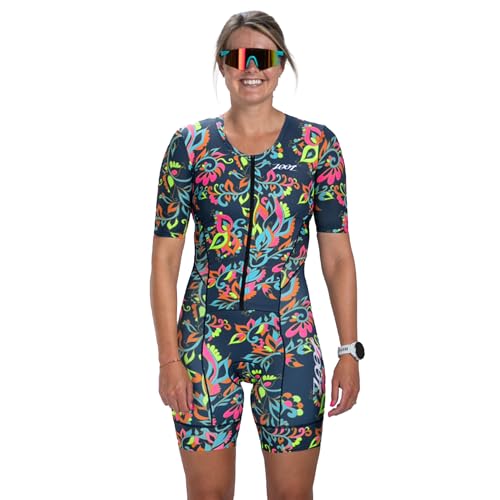 Zoot Women’s LTD Tri Aero Fz Racesuit, Short Sleeve Aerodynamic