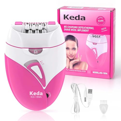 Rechargeable Cordless Epilator with LED and 2 Speed Settings