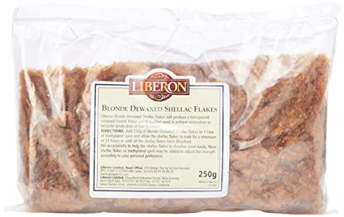 Liberon LIBBDS250G - Goma laca rubia en escamas, 250 g Cover
