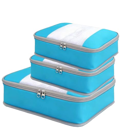 Packing Cubes for 24" Suitcase Travel Luggage Organizers - Travel Organizer Bags Luggage Clothes Accessories Storage Carry on Suitcase Packing Pouches Bag For Men Women Kids 1/2X1PACK+1/4X2PACK