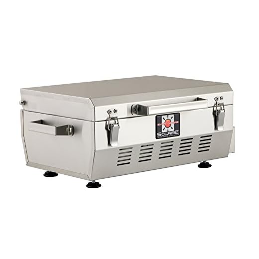 Solaire SOL-EV17A Everywhere Portable Infrared Propane Gas Grill, Stainless Steel