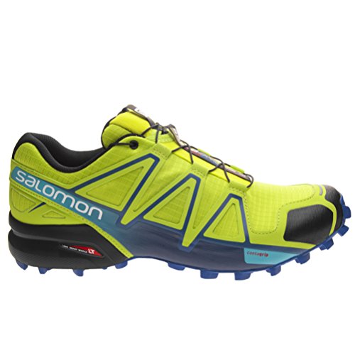 Salomon Salomon Men's Speedcross 4 Trail Running Shoes, Lime Green, 12 D US