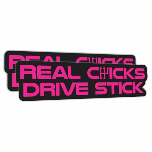 Real Chicks Drive Stick Vinyl Sticker Decal for Manual