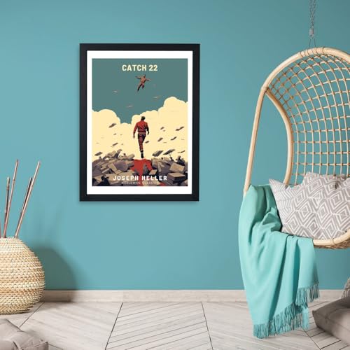Catch 22 collection de livres classiques grand format encadré d'art