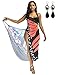 Produktbild UUAISSO Damen Strandkleid Sommerkleid V-Ausschnitt Bikini Cover up Chiffon Pareo Bikini Badeanzug Sommer One Size, Color-2