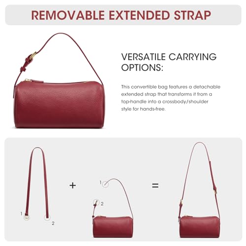 Image of Kattee Leather Crossbody Bags for Women, Crossbody Purses for Women, Small Hobo Bags with Adjustable Strap