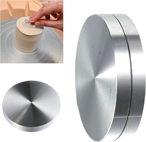 Herramienta giratoria de metal plateado de 30 mm para cerámica y arcilla, herramienta de acabado de cerámica para alfareros y artistas de arcilla, mini herramienta de corte de rueda de cerámica,