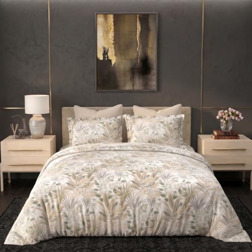 Image of Bombay Dyeing King Size Bedsheet Set | 100% Cotton | 300 TC Premium Long Staple Cotton | Super Soft, Breathable & Fade Resistant | 1 Bedsheet + 2 Pillow Covers