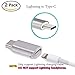 USB-C Adapter with Keychain, USB Type C Male to 8 Pin Female Adapter,Charging Adapter for Galaxy Note 9 Pixel 3
