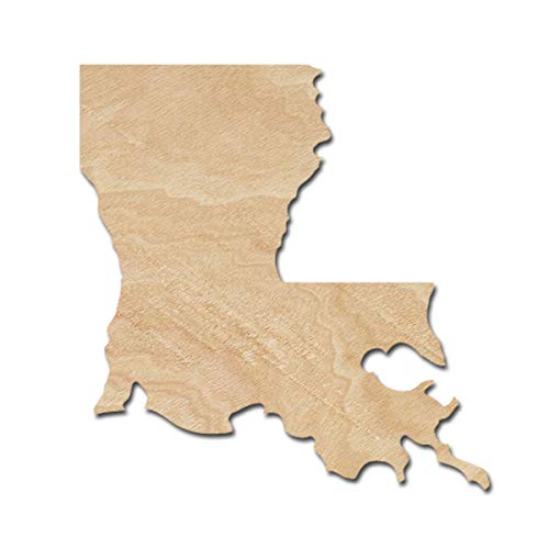 Amazon.com: Louisiana Wood Cutouts for crafts, Laser Cut Wood Shapes 5mm thick Baltic Birch Wood ...