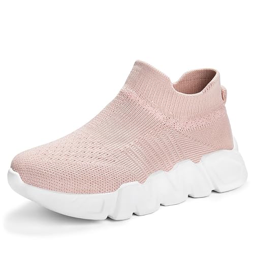 IWIHMIV Toddler Slip On Shoes Girls Tennis Shoes Casual Kids Sneakers Lightweight Breathable Tennis Athletic Running Shoes3