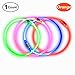 Led Dog Collar, BSEEN USB Rechargeable Flash Dog Necklace Light, Pet Safety Collar Makes Your Beloved Dogs Be Seen at Night for Small Medium Large Dogs(Orange)