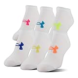 Under Armour UA Big Logo No-Show - 6-Pack MD White