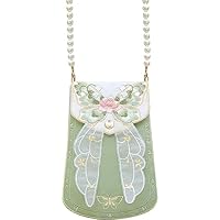 Collana di perline lunga nappa farfalla rosa nuovo stile cinese nicchia Costume antico Hanfu gonna faccia di cavallo accessori Cheongsam  36