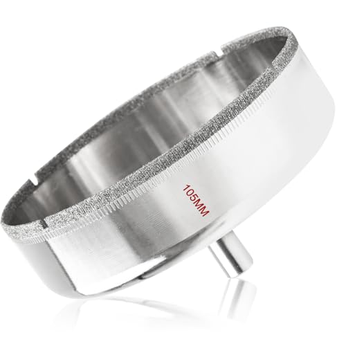 Luomorgo Scie cloche diamant de 105 mm, profondeur de coupe de 2,8 cm, forets diamantés...