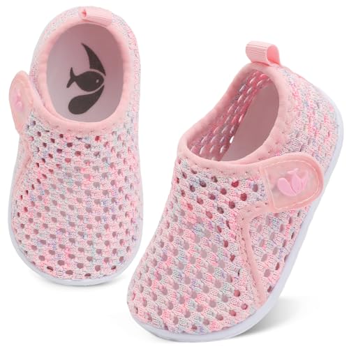 Image of FEETCITY Boys Girls Water Shoes Kids Aqua Socks Quick Dry Barefoot for Beach Swimming Pool