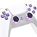 eXtremeRate Leuchttaste DTF LED Kit Für ps5 Controller BDM-010 & BDM-020 Ersatz D-Pad Tasten Knöpfe Thumbsticks Richtungstasten Share-/PS-Taste 7 Farben 9 Modi Klassische Symboltasten Lila Blau