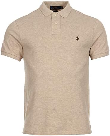 Polo Ralph Lauren Men's Solid Mesh Classic Polo, Dune Tan, Medium :  Amazon.sg: Fashion