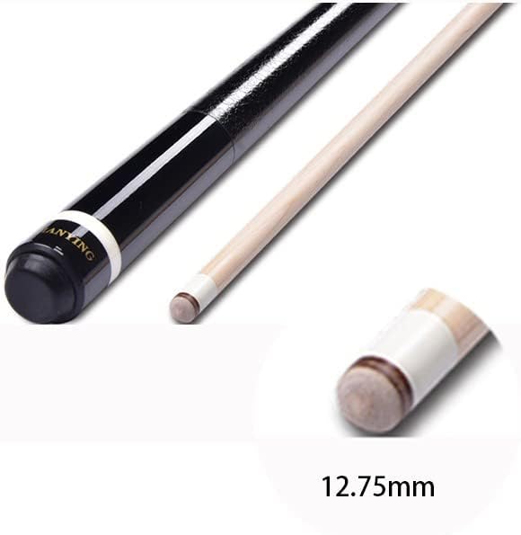 Pool Cue Billiard Stick Cue Tips 1/2 Cue with Hard Shell Standard Balance Completely Flat Surface No Painting Process Billiard Accessories, 12.75 Club Head High-Grade Billiard Cue EIIDJFF 230202(Color