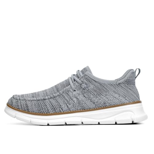 Image of Mens Slip-on Loafers Comfortable Boat Shoes Casual Walking Sneakers Mesh Business Oxfords Work Lightweight Soft Sole