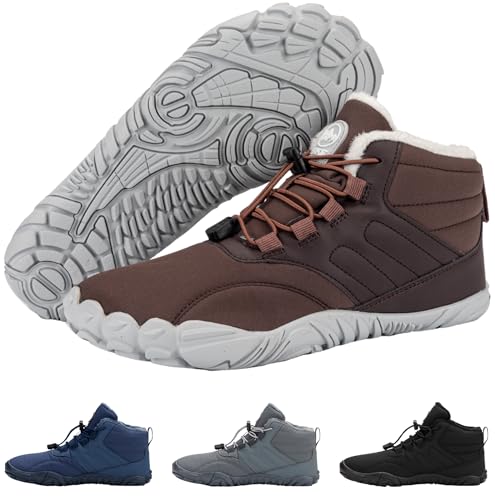 Image of Hike Footwear Caspar Pro HF - Non-slip and Healthy Comfortable Winter Barefoot Pro Shoes Provide Warmth and Support, Natural Walking Hike Boots For Women Men