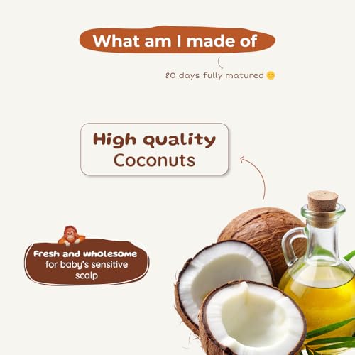 Image of ROOT and SOIL Baby Coconut Hair Oil - 100ml | 0+ Months | Cold-Pressed | Naturally Harvested Coconuts | Sulphate-Free | Newborn & Infant Friendly | Cradle Cap & Hair Growth Support