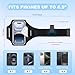 Running Armband with Earphone Pouch & Card Slot, Running Phone Holder for iPhone 16 15 14 Pro Max Plus Galaxy S25 S24 S23 Ultra, Up to 6.8