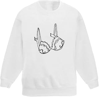 Azeeda 'Patterned Bra' Kid's Sweatshirt/Jumper (7-8 Years) (KW00033105)