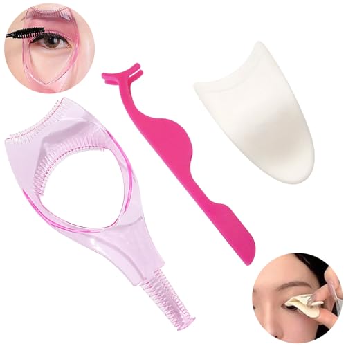 3 IN 1 Mascara Shield Eyelash Tool Upper Lower Eye Lash Mascara Shield Guard for Lashes Natural Look Make Up 3 Pack Include Eyelash Tweezers Mascara Guard Eyelash Clip Applicator - Image 6