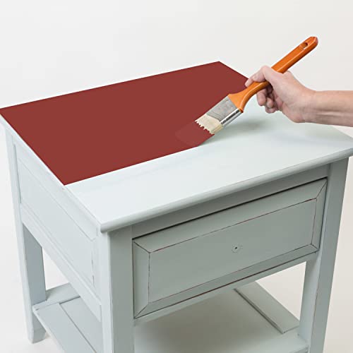 Image of Rust-Oleum Farmhouse Red Chalked All-in-One Ultra Matte Paint | One Coat Coverage | No Primer, Sanding, Or Topcoat Needed | Easy Clean Up | Made in USA | 30 OZ