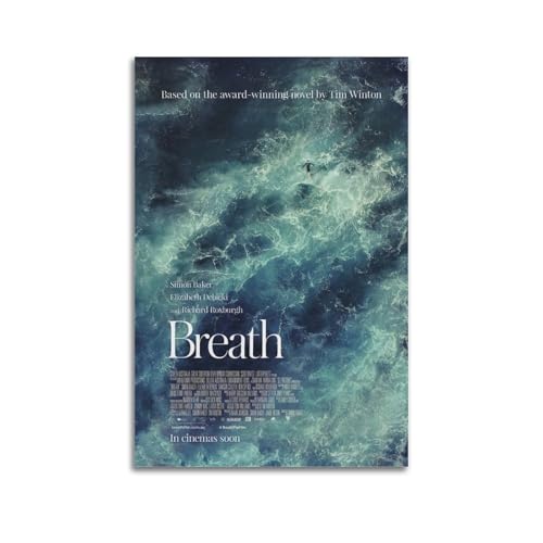 muegrbgs Póster de aliento para pared, diseño vintage, pintura decorativa para sala de estar, dormitorio, elegante póster estético de 20 x 30 cm, estilo sin marco