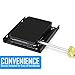 Kingwin SSD Hard Drive Mounting Kit Internal, Convert Any 2 x 2.5” Solid State Drive / HDD Into a 3.5 Inch Drive Bay. Mounting Screws Included, Quick and Easy Installation [HDM-225-BK]